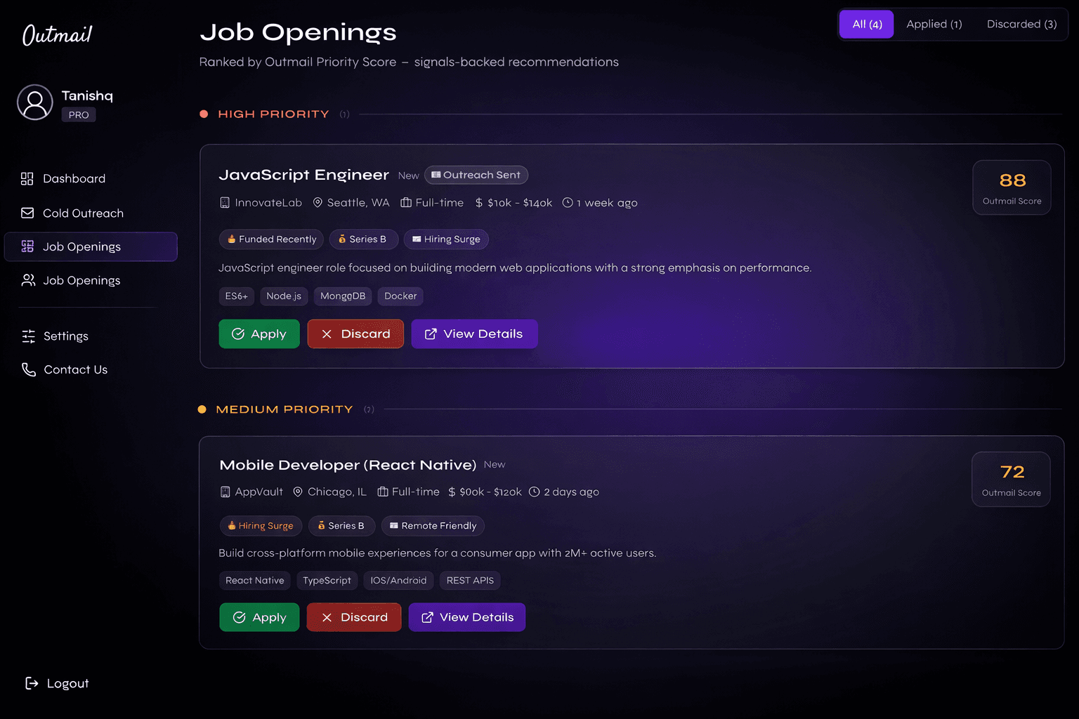 Curated Job Openings