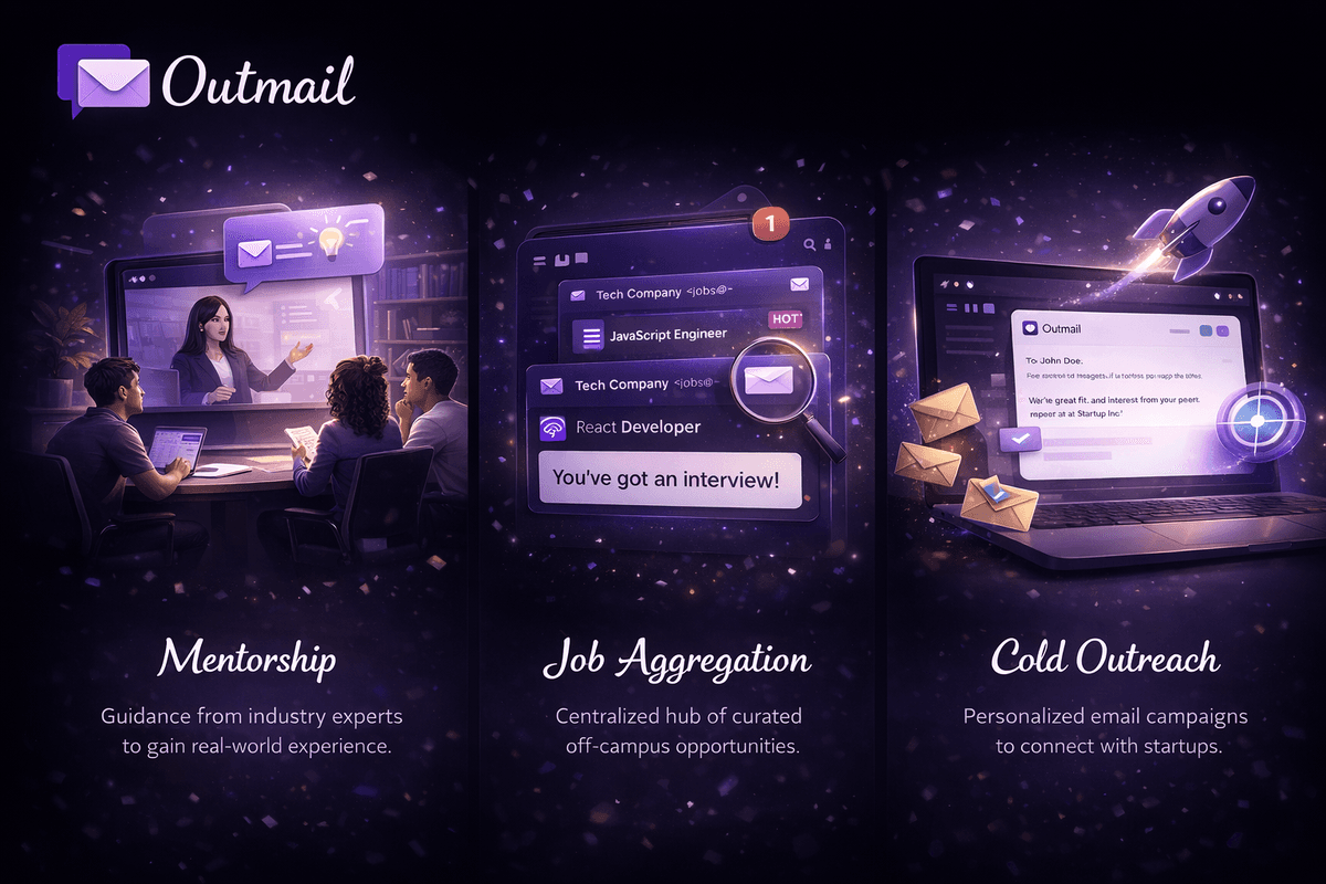 Outmail dashboard preview
